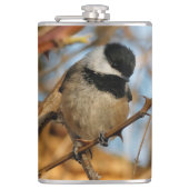 Cute Hopeful Black Capped Chickadee Songbird Heupfles (Voorkant)