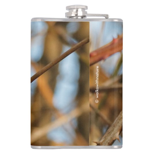 Cute Hopeful Black Capped Chickadee Songbird Heupfles (Achterkant)