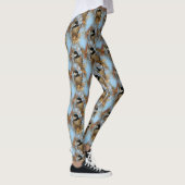 Cute Hopeful Black Capped Chickadee Songbird Leggings (Rechts)