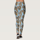 Cute Hopeful Black Capped Chickadee Songbird Leggings (Achterkant)