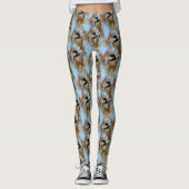 Cute Hopeful Black Capped Chickadee Songbird Leggings (Voorkant)
