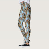 Cute Hopeful Black Capped Chickadee Songbird Leggings (Links)