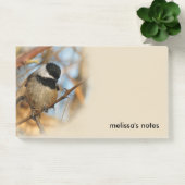 Cute Hopeful Black Capped Chickadee Songbird Post-it® Notes (Kantoor)