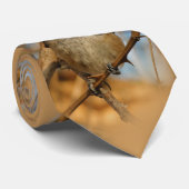 Cute Hopeful Black Capped Chickadee Songbird Stropdas (Opgerold)