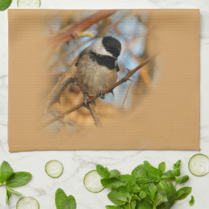 Cute Hopeful Black Capped Chickadee Songbird Theedoek