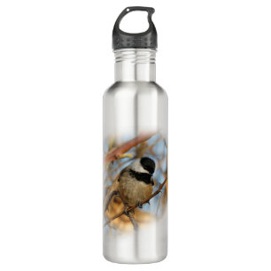 Cute Hopeful Black Capped Chickadee Songbird Waterfles