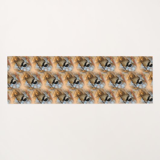 Cute Hopeful Black Capped Chickadee Songbird Yogamat (Achterkant (horizontaal))