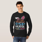 Cute Hoppiest DSP Nurse Ever Bunny Ear Red Plaid E T-shirt (Voorkant volledig)