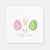Cute Hoppy Easter Paper Napkin-set Servetten (Voorkant)