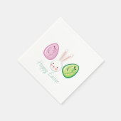 Cute Hoppy Easter Paper Napkin-set Servetten (Hoek)