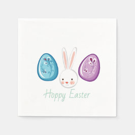 Cute Hoppy Easter Paper Napkin-set Servetten