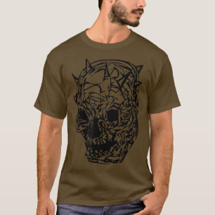 Cute Horned Skeleton Head Wants Love and Hone T-shirt