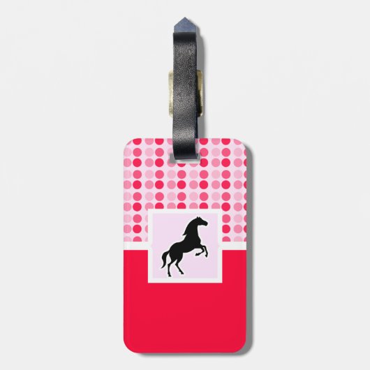 Cute Horse Bagagelabel (Achterkant verticaal)