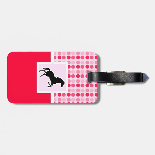 Cute Horse Bagagelabel (Achterkant horizontaal)