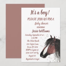 Cute Horse Boho Ranch Baby Boy Westerne Pony