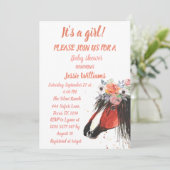 Cute Horse Boho Ranch Baby Girl Westerne Floral In Kaart (Staand voorkant)