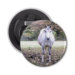 CUTE HORSE BUTTON FLESOPENER
