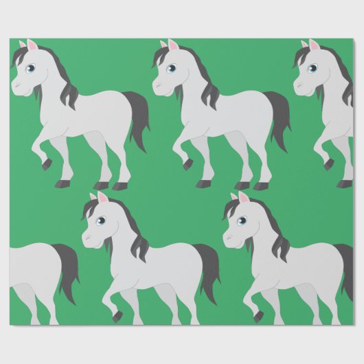 Cute Horse Cadeaupapier (Vlak)