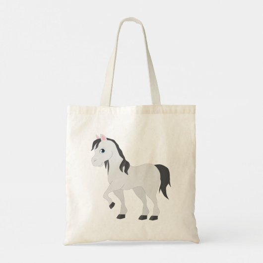 Cute Horse Canvas tas (Achterkant)