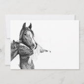 Cute Horse Foal Baby shower Invitation Kaart (Achterkant)