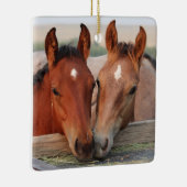 Cute Horse Foal Friends Keramisch Ornament (Rechts)