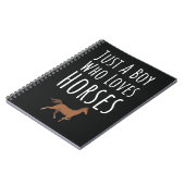 Cute Horse Gifts For Baby Boys Kids Animal Lover Notitieboek (Linkerzijde)