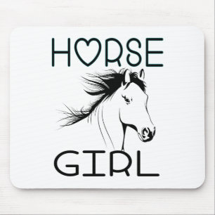 Cute Horse Girl Equestrian CowgirlHorses Pony Muismat