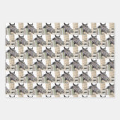 Cute Horse Kauwend op een Fence Post Inpakpapier Vel (Voorkant 3)