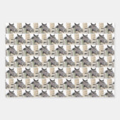 Cute Horse Kauwend op een Fence Post Inpakpapier Vel (Voorkant)