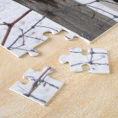 Cute Horse Kauwend op een hek Legpuzzel (Zijkant)