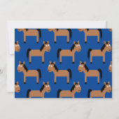 Cute Horse Kinder 1e verjaardag Kaart (Achterkant)