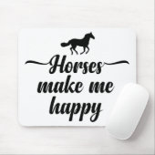 Cute Horse Lover Quote Equestrian Horses Pony Muismat (Met muis)