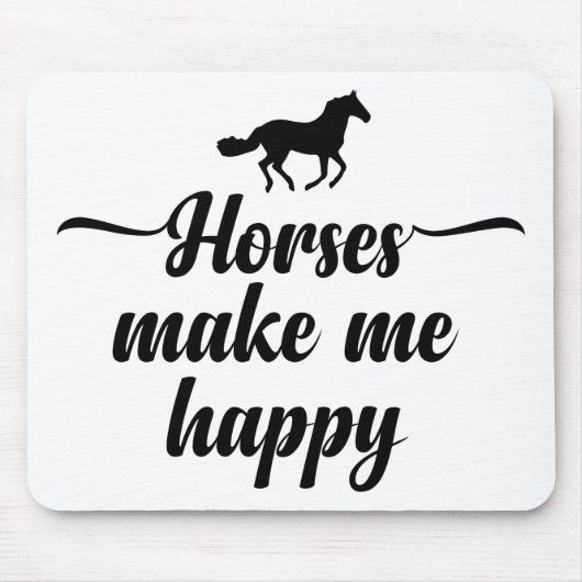 Cute Horse Lover Quote Equestrian Horses Pony Muismat (Voorkant)