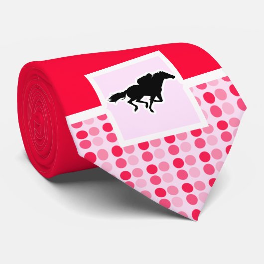 Cute Horse Racing Stropdas (Opgerold)