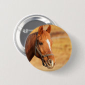 CUTE HORSE RONDE BUTTON 5,7 CM (Voorkant /achterkant)