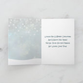 Cute Horse, Snowman, Santa en Reindeer Kerstmis Feestdagen Kaart (Binnen)