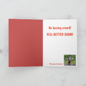 Cute Horse voelt zich beter Kaart (Binnen)