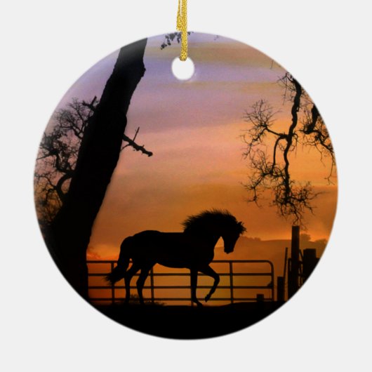 Cute Horse Xmas Ornament (Achterkant)
