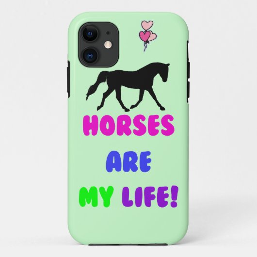Cute Horses zijn mijn leven iPhone 5 Hoesjes (Achterkant)