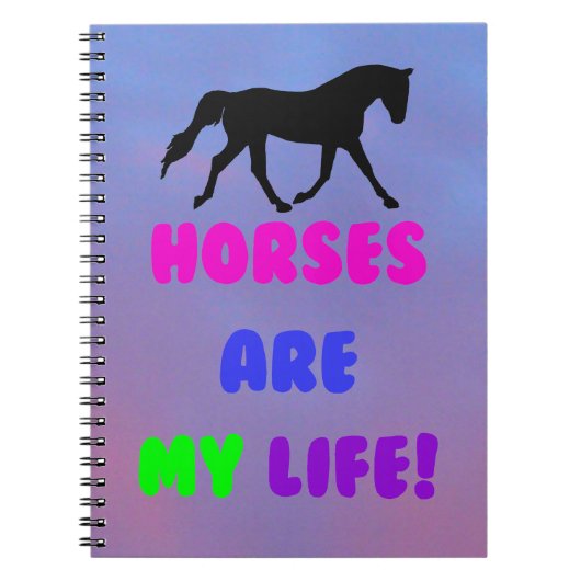 Cute Horses zijn mijn Notitieboek (Voorkant)