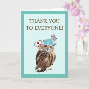 Cute Hospital Staff Dank je Kaart