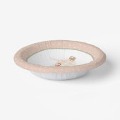 Cute Hot Air Ballon Giraffe Zebra 1e verjaardag Papieren Kommen (Gebogen)