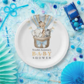 Cute Hot Air Ballon Safari Animals Baby shower Papieren Bordje (Feest)