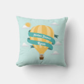 Cute Hot Air Balloon Baby Nursery Kussen (Voorkant)