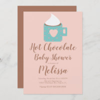 Cute Hot Chocolate Campfire Mok Girl Baby shower