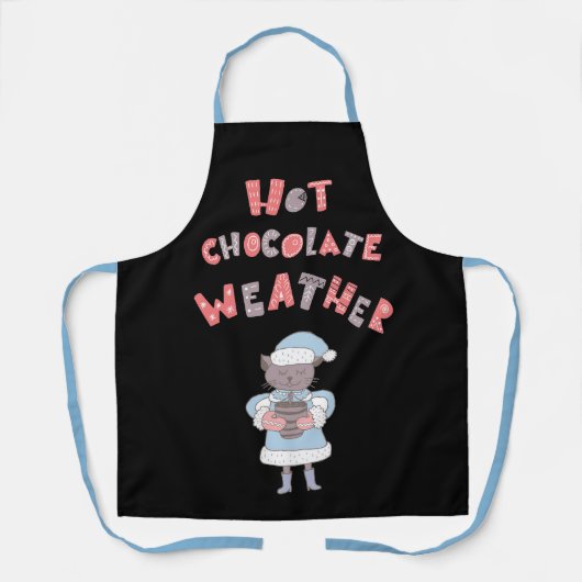 Cute Hot Chocolate Weather Winter Moeder Schort (Voorkant)