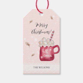 Cute Hot Cocoa Holiday Illustration Cadeaulabel