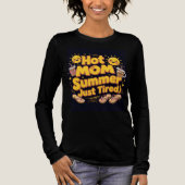 Cute hot mom summer (just tired) Tri-Blend shirt (Voorkant)