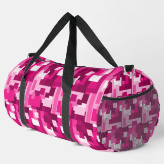 Cute Hot Pink Digital Camo Pattern Girly Plunjezak