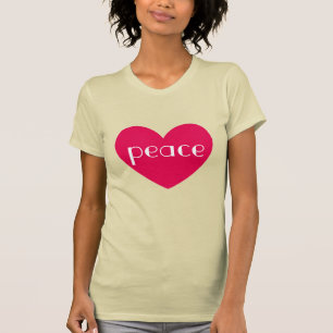 Cute Hot Pink Heart-bericht T-shirt